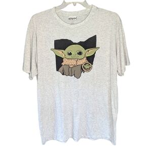 Where I'm From Baby Yoda Mandalorian Star Wars Ohio State Tshirt Mens XXL